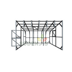 Mittestandardsete mõõtmetega Ühe kaldega kasvuhoone... 4 - Kasvuhooned24.ee